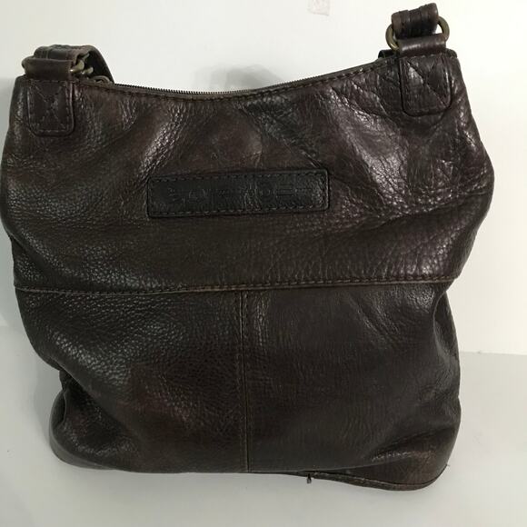 Fossil Purse Womens Leather Brown Shoulder Multiple Pockets Inside and Out - Picture 7 of 15